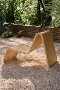 P3 Utomhusfåtölj Naturfärgad