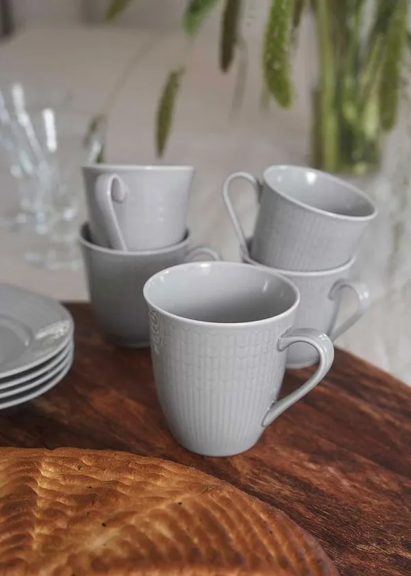 Swedish Grace Muki 30 cl 6 kpl:n pakkaus Fog (Light Grey)