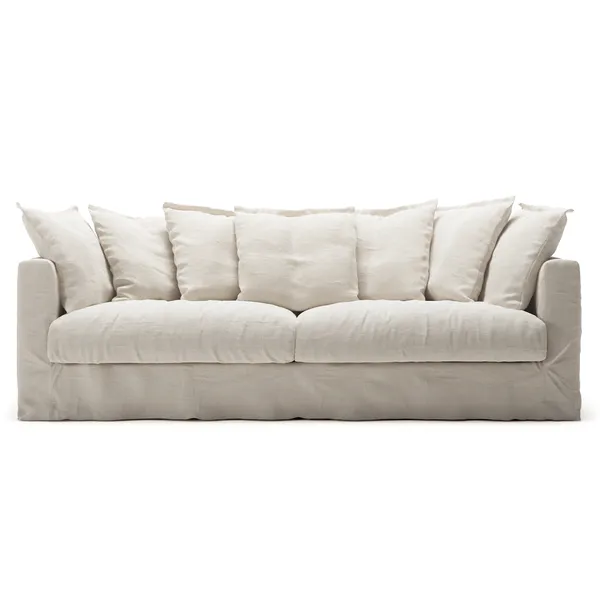 Verhoilu Le Grand Air Kolmipaikkaiselle Sohvalle Pellava Creamy White