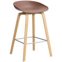 AAS 32 2.0 Barstol 65 cm Lakeret Eg / Soft Brick