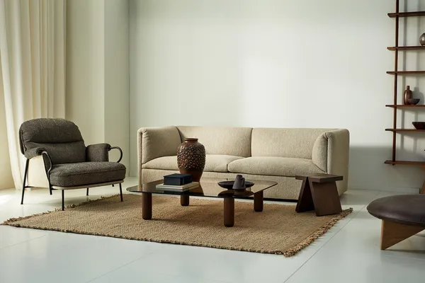 Lyra Armchair With Footstool Safire 0001