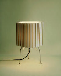 Canelé Bordslampa Almond Green