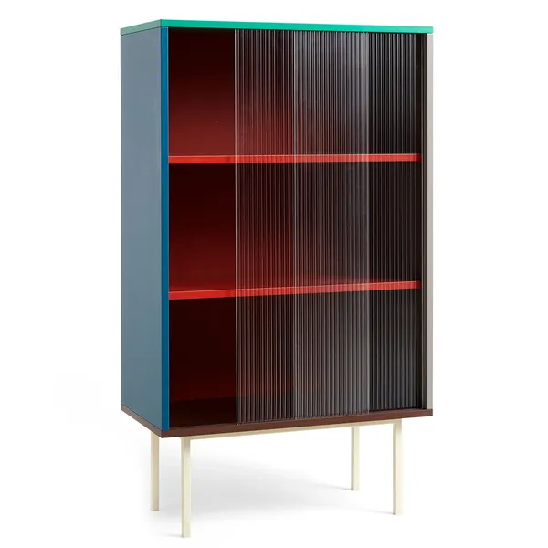 Colour Cabinet Vitrineskab Glasdør / Multi