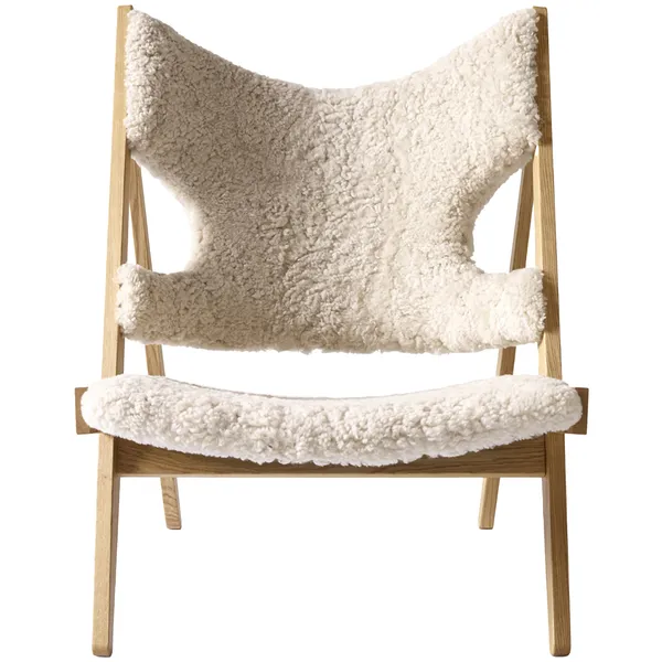 Knitting Loungestol Eik / Saueskinn Curly Nature