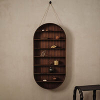 Oval Dorm Hylle 110 x 54 cm Røkt Eik