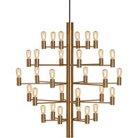 Manola 30 Ljuskrona Dimbar LED Satin Brass