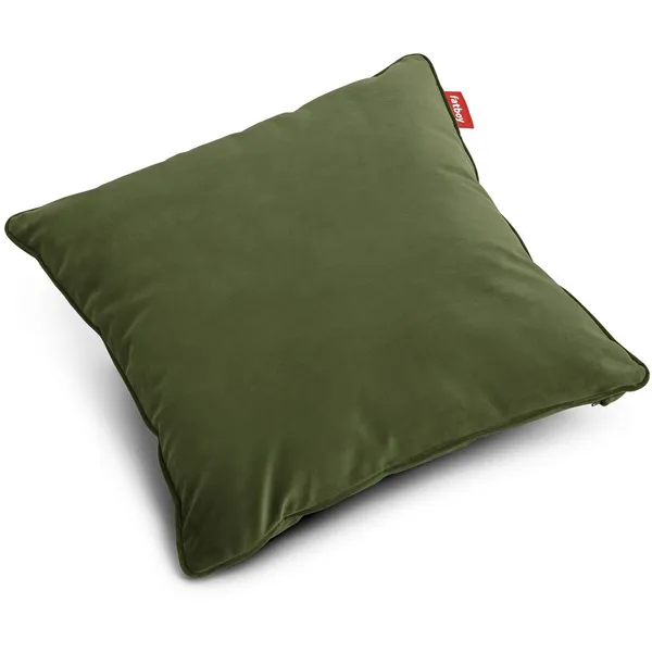 Square Velvet Recycled Pude Deep Green