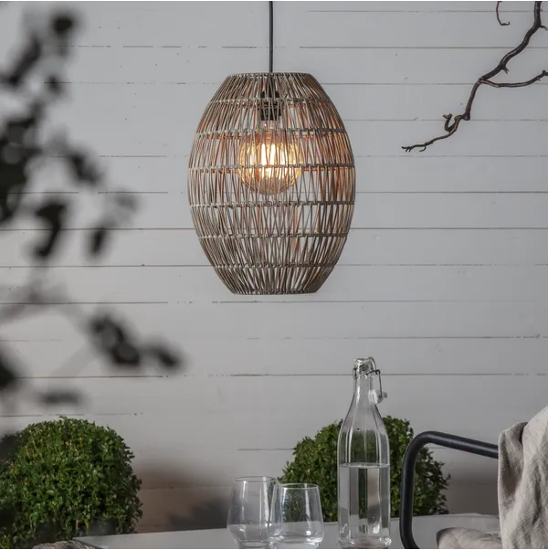 Linde Lampeskjerm 40 cm Gråbeige