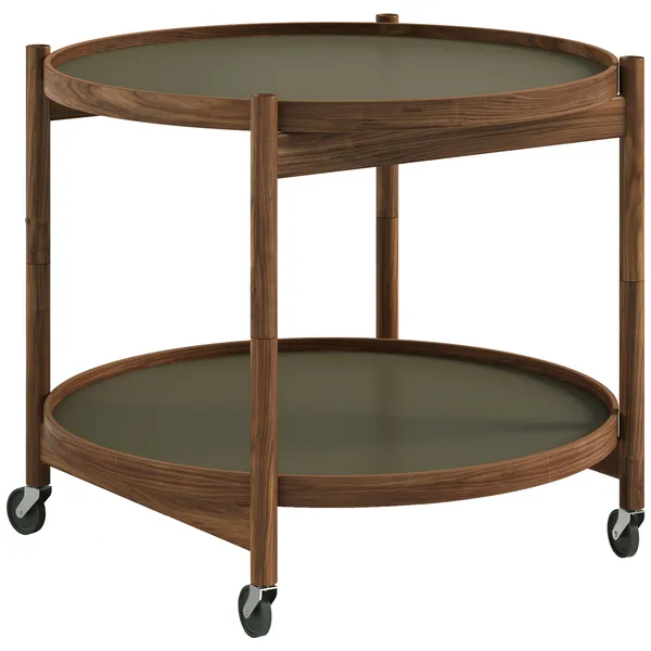 Bølling Bakkebord Ø60 cm Olieret Valnød / Blad