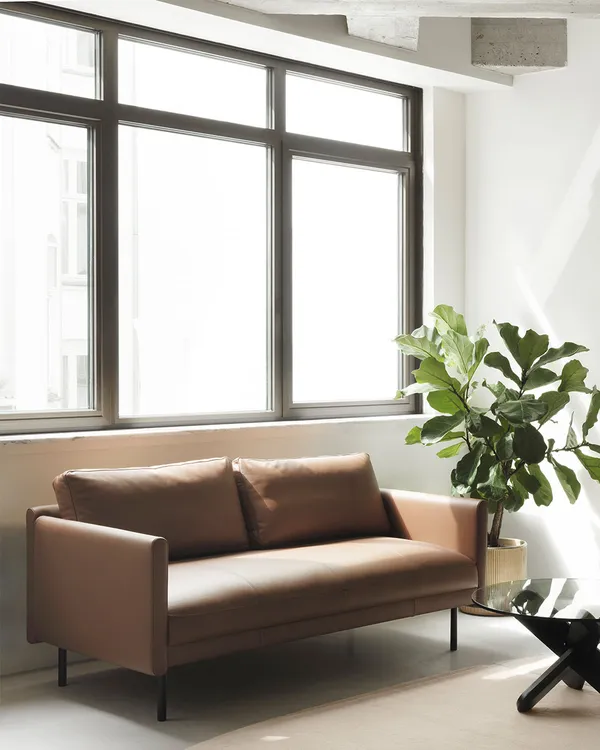 Rar 2-Personers Sofa Omaha Leather Cognac