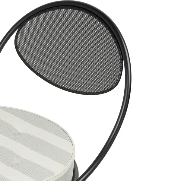 Copacabana Loungestol Sort / Leslie Stripe 020