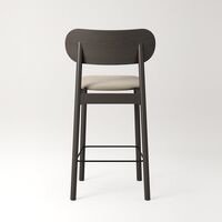 Elephant Barstol Mörk Ek / Beige Sammet