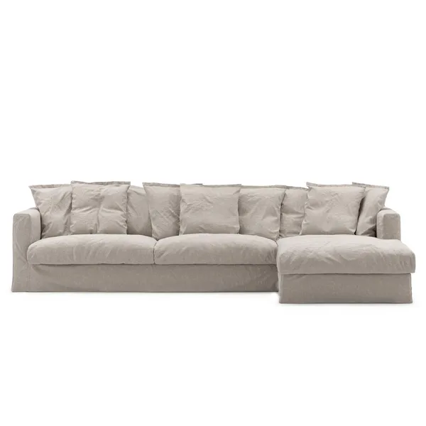 Verhoilu Le Grand Air Kolmipaikkaiselle Sohvalle Pellava Divaani Oikea Future Grey