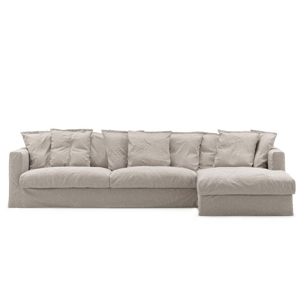 Verhoilu Le Grand Air Kolmipaikkaiselle Sohvalle Pellava Divaani Oikea Future Grey