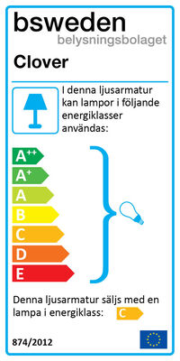 Clover Loftslampe Grå