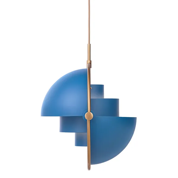 Multi-Lite Pendel 36 cm Messing / Nordic Blue Matt