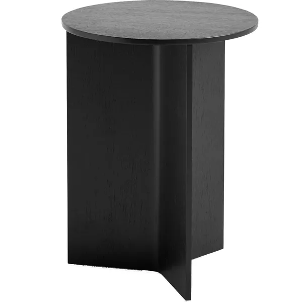 Slit Bord Ø35 cm Lakeret Egetræ