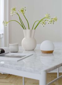 Spring Snowball Bærbar Bordlampe Ø11 cm Hvit