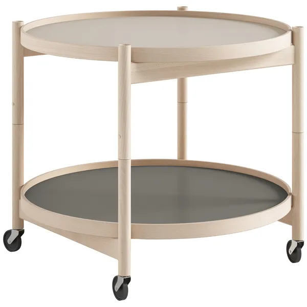 Bølling Bakkebord Ø60 cm Olieret Valnød / Blad