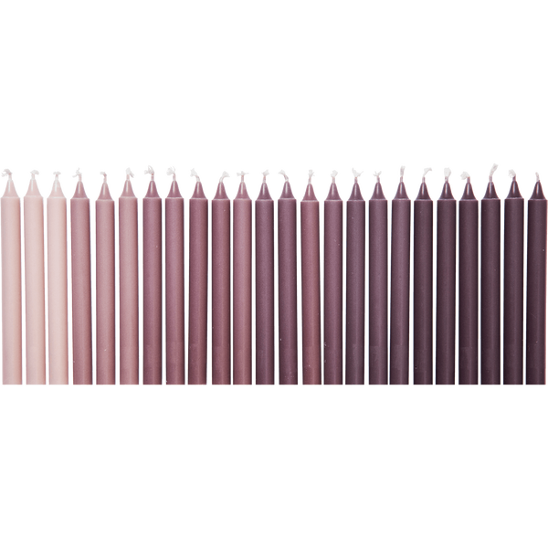 Ombre Kynttilä 24 kpl:n pakkaus Dark Grape
