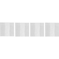 Wide Stripe Glasunderlägg 10x10 cm 4-pack Vit