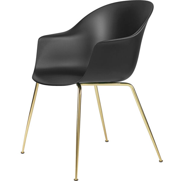 Bat Chair Conic Brass Semi Matt/Black