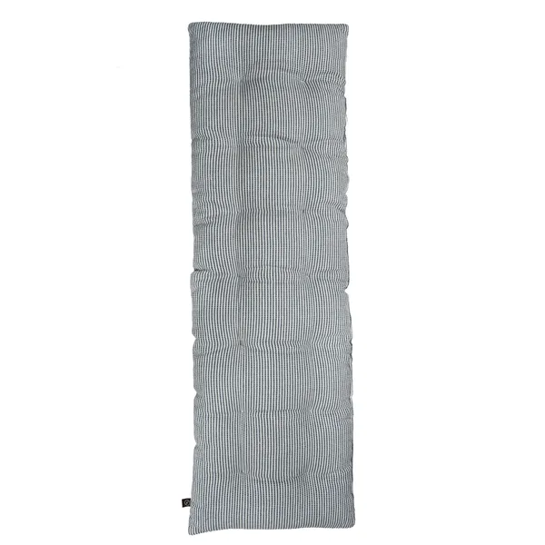Bänkdyna 30x100 cm Vit / Blå
