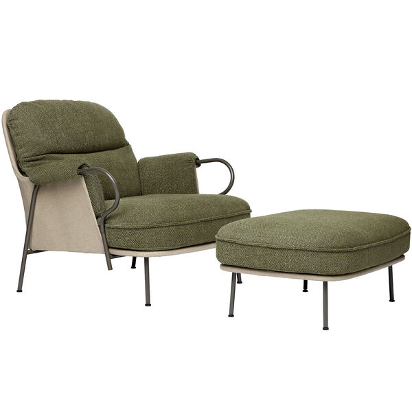 Lyra Fåtölj Med Fotpall Safire 005
