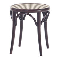 No 60 Taburet Rattan/Sort