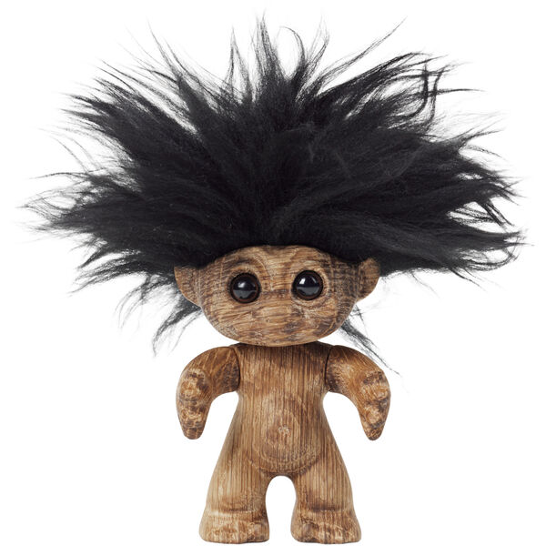 Lykkebringende trollfigur i tre 9 cm