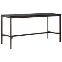 Drip HW111 Bardisk 50x140x95 cm Svart Laminat / Bronsefarget