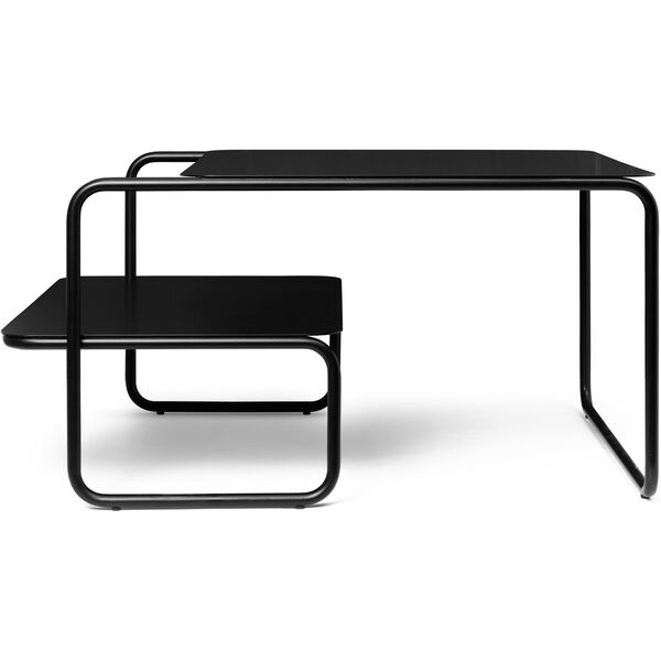 Level Sohvapöytä 79x60 cm Musta
