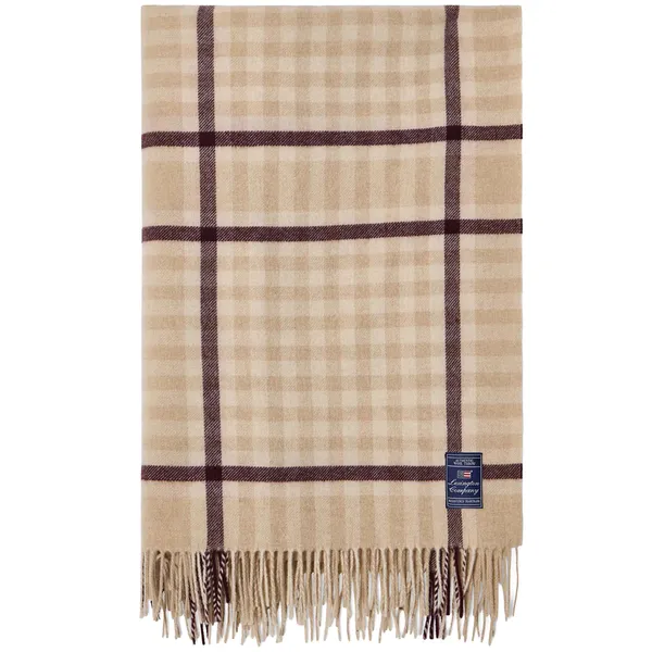 Checked Huopa 130x170 cm Beige / Viikuna