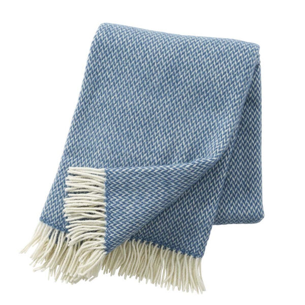 Pulse Uldplaid 130x200 cm China Blue