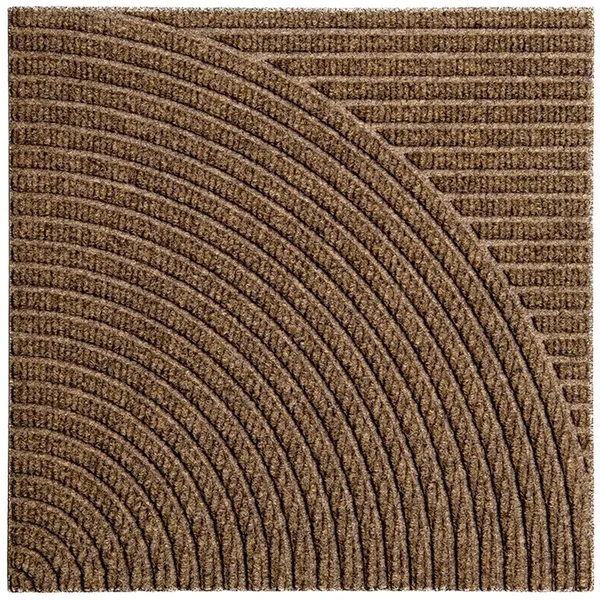 Zen Dørmåtte 45x45 cm Vertical & Circular Beige