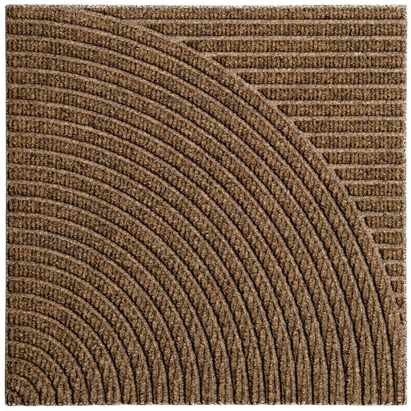 Zen Dørmåtte 45x45 cm Horizontal & Circular Beige