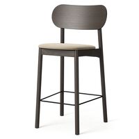 Elephant Barstol Mörk Ek / Beige Sammet