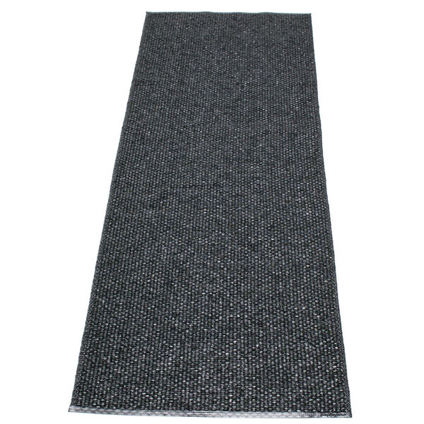 Svea Matto 70x240 cm Metallic Black/Black