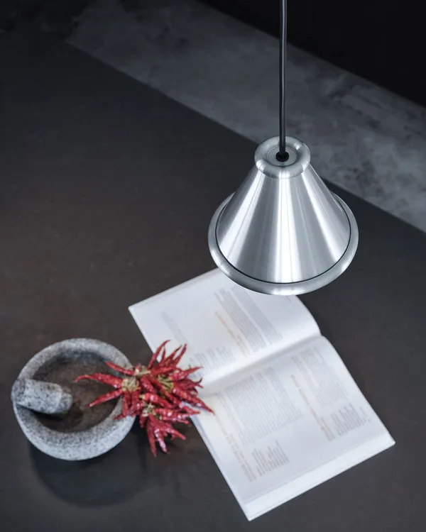 Belle Pendant Ø15 Brushed Aluminium