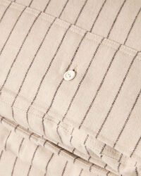 Pinstriped Sengesæt 220x220 + 50x60x2 cm Beige / Brunt