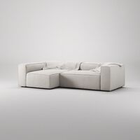 Grand Kolmipaikkainen Sohva Divaani Vasen Moon White