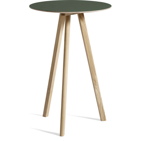 CPH 20 2.0 Barbord Ø70x105 cm Vattenbaserad Lackad Ek / Grön