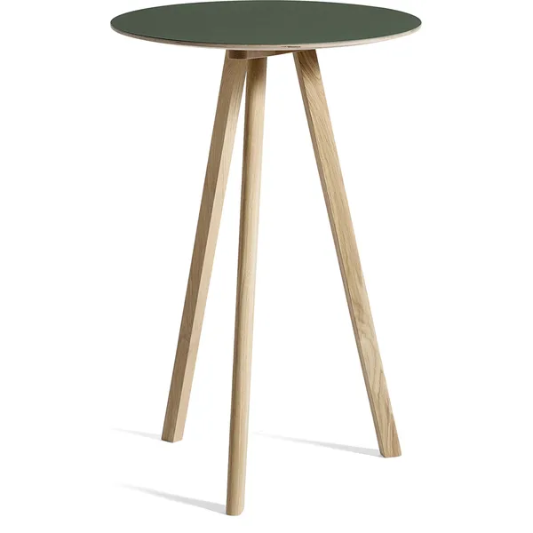 CPH 20 2.0 Barbord Ø70x105 cm Vannbasert Lakkert Eik / Grønn