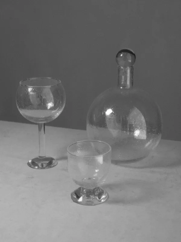 Bubble Glass round Karaffel Ø18 cm
