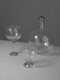 Bubble Glass round Karaffel Ø18 cm