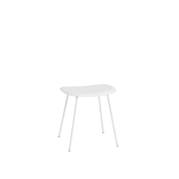 Fiber Tube Stool Base Naturell Hvit/Hvit