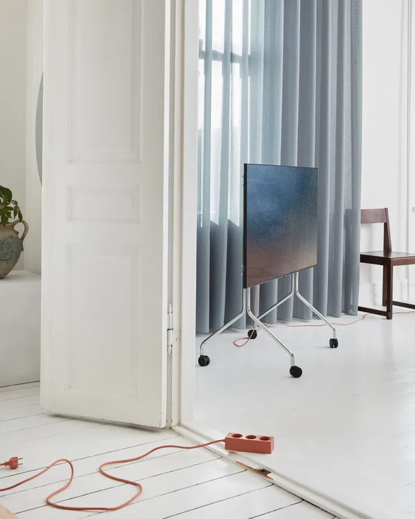 Moon Rollin' Tv Stand Chrome