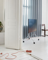 Moon Rollin' Tv Stand Chrome