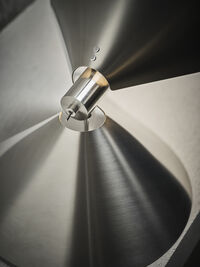 Peel Bordlampe Rustfrit Stål