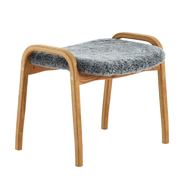 Lamino Fotskammel Saueskinn/Oljet Eik Scandinavian Grey